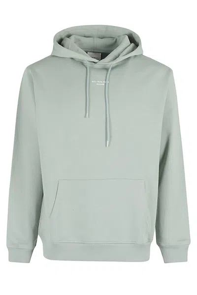 Drôle De Monsieur Le Hoodie Slogan Classique In Green