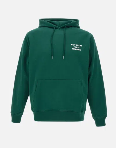 Drôle De Monsieur Drole De Monsieur Le Hoodie Slogan Green Sweatshirt