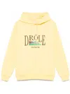 Drôle De Monsieur Le Hoodie Tennis Court Hoodie In Yellow