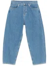 Drôle De Monsieur Le Jean Baggy Rayures Jeans In Blue