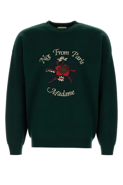 Drôle De Monsieur Drole De Monsieur Bottle Green Wool Sweater