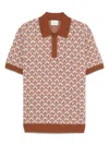 Drôle De Monsieur Drole De Monsieur Le Polo Maille Tapisserie In Brown