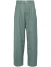 Drôle De Monsieur Le Pantalon Baggy In Green