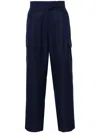 Drôle De Monsieur Drole De Monsieur Le Pantalon Cargo Laine In Blue