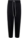 Drôle De Monsieur Cropped Trousers Elastic Waistband Pockets