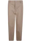 Drôle De Monsieur Cropped Twill Trousers Featuring Elastic Waistband