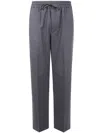 Drôle De Monsieur "le Pantalon Élastiqué Flanelle" Trousers In Blue