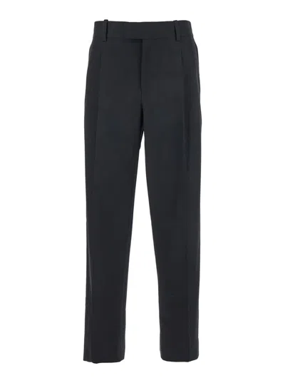 Drôle De Monsieur 'le Pantalon Golfeur' Black Pants With Concelaed Front Closure