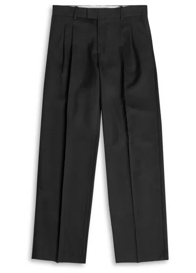 Drôle De Monsieur Le Pantalon Golfeur Woven Trousers In Black
