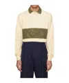 Drôle De Monsieur 'le Polo Drôle' Long-sleeved Polo Shirt In Nude
