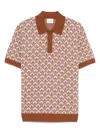Drôle De Monsieur Drole De Monsieur Le Polo Maille Tapisserie In Multicolor