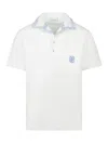 Drôle De Monsieur Logo Short Sleeve Polo Shirt In White