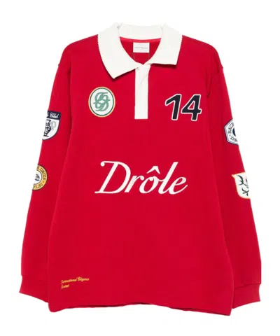 Drôle De Monsieur Le Polo Racing Polo Shirt In Multi