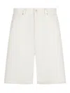 Drôle De Monsieur Cotton Bermudas In Beige