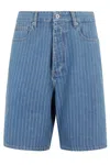 Drôle De Monsieur Le Short Baggy Rayures In Blue