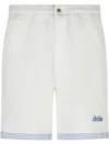 Drôle De Monsieur Textured Shorts Featuring Pockets In White