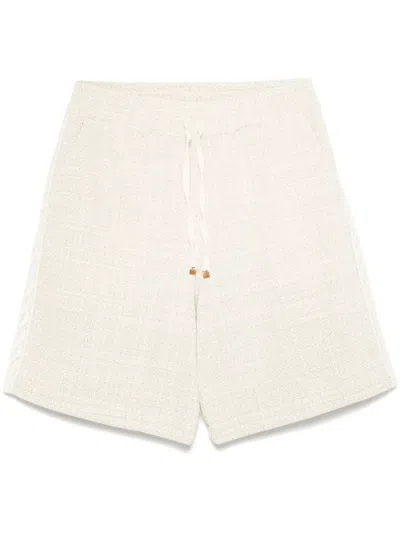 Drôle De Monsieur Le Short Tweed In Neutrals