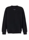 Drôle De Monsieur 'le Slogan Classique' Black Crewneck Sweatshirt With Contrasting Print In Black