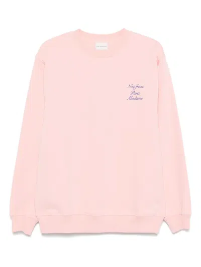 DRÔLE DE MONSIEUR LE SLOGAN CURSIVE SWEATSHIRT