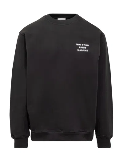 Drôle De Monsieur Le Slogan Sweatshirt In Black