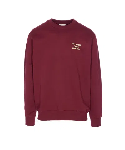 Drôle De Monsieur Le Slogan Sweatshirt In Red