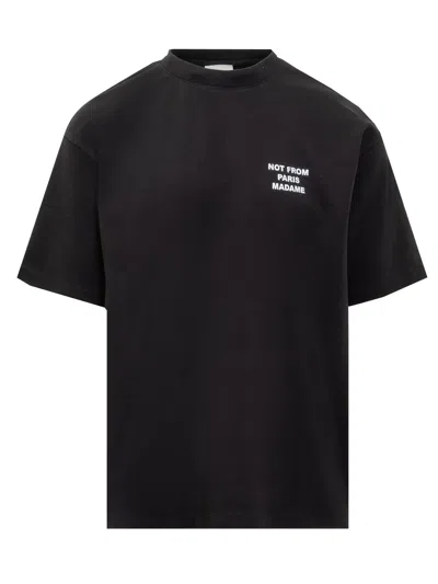 Drôle De Monsieur Le Slogan T-shirt In Black