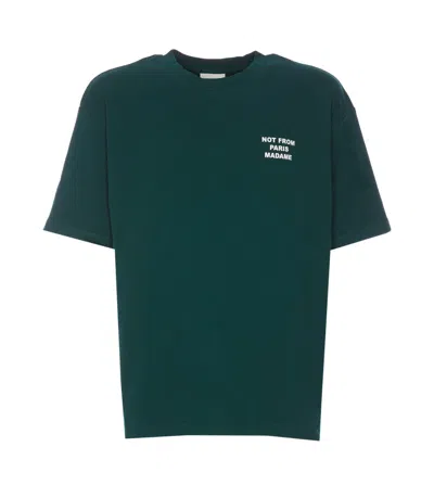 Drôle De Monsieur Le Slogan T-shirt In Green