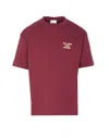 Drôle De Monsieur Crew Neck Logo Print T-shirt In Red