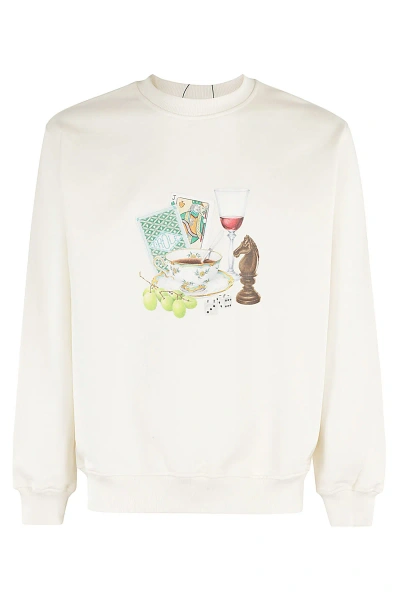 Drôle De Monsieur Le Sweatshirt Après Midi In Cream