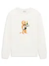 Drôle De Monsieur Le Sweatshirt Poodle. In White