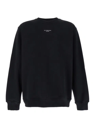 Drôle De Monsieur Le Sweatshirt Slogan Classique In Black