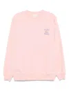 Drôle De Monsieur Drole De Monsieur Le Sweatshirt Slogan Cursive In Light Pink
