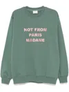 Drôle De Monsieur Drole De Monsieur Le Sweatshirt Slogan In Green
