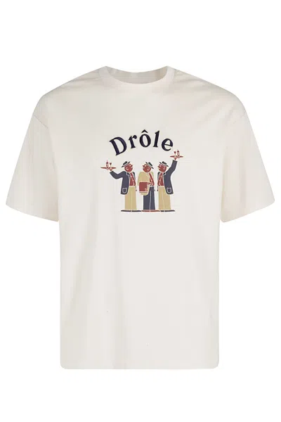 Drôle De Monsieur Le T Shirt Crillon In Cm Cream