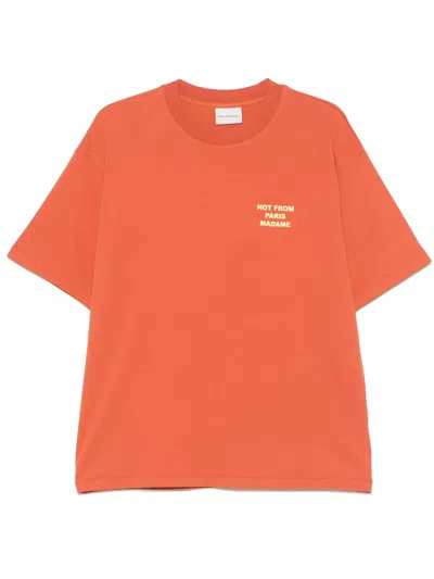 Drôle De Monsieur Drole De Monsieur Le T Shirt Slogan In Rust