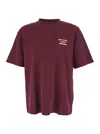 Drôle De Monsieur Drole De Monsieur T-shirt Not From Paris Madame In Burgundy
