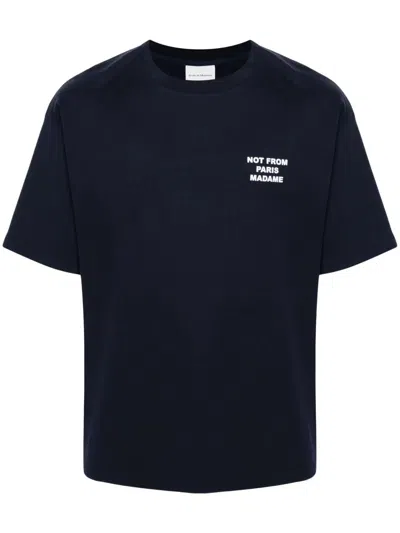 DRÔLE DE MONSIEUR "LE T-SHIRT SLOGAN" T-SHIRT,PERM.TS203.CO NY NAVY