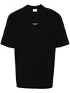 Drôle De Monsieur Crew Neck Slogan T-shirt With Straight Hem In Black