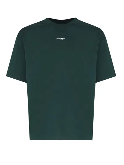 Drôle De Monsieur Le T-shirt Slogan Classique In Green