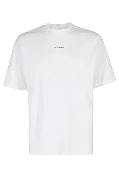 Drôle De Monsieur Le T Shirt Slogan Classique In White