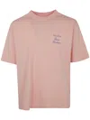 Drôle De Monsieur Graphic Print Cursive Slogan T-shirt In Light Pink