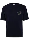 Drôle De Monsieur Drole De Monsieur Le T Shirt Slogan Esquisse In Navy