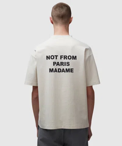 Drôle De Monsieur Le T-shirt Slogan In Mastic