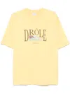 Drôle De Monsieur Le T-shirt Tennis Court T-shirt In Yellow