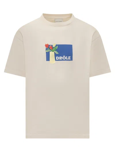 Drôle De Monsieur Le T-shirt Vase T-shirt In Cream