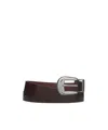 Drôle De Monsieur Logo Belt In Brown
