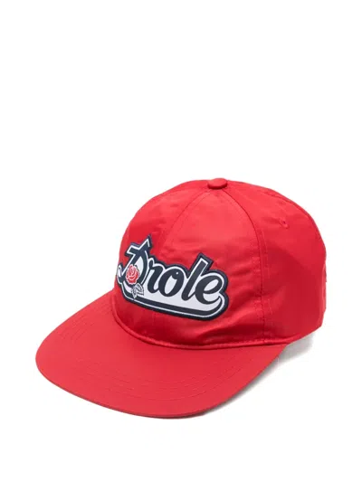 Drôle De Monsieur Logo-detail Baseball Cap In Red