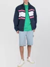 Drôle De Monsieur Logo Embroidered Color Block Jacket