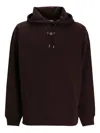Drôle De Monsieur Logo-embroidered Hoodie In Brown