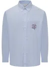 Drôle De Monsieur Long-sleeved Shirt In Blau